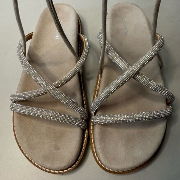 G Fusion Rhinestone Wrap Sandals - Size 7 | Italian-Made - Picture 3 of 14